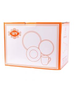 Vajilla porcelana multicolor franjas