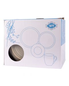 Vajilla porcelana beige con relieve