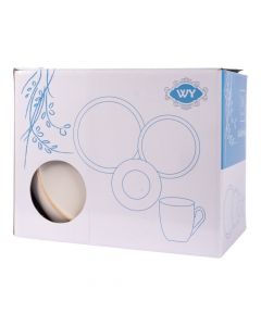 Vajilla porcelana beige 16 piezas