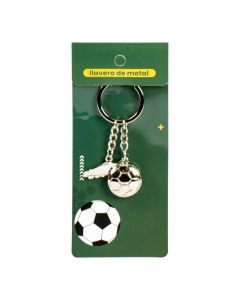 Llavero metálico bola y zapato