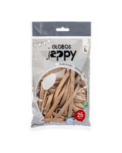 Globo látex metálico plateado