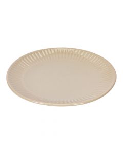 Plato cerámica marrón elegante