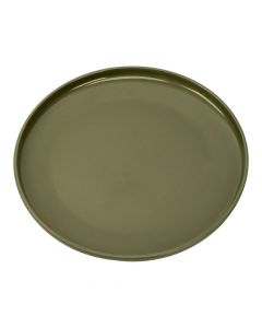 Plato cerámico verde funcional