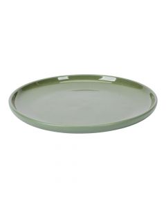 Plato cerámica verde 8 pulgadas