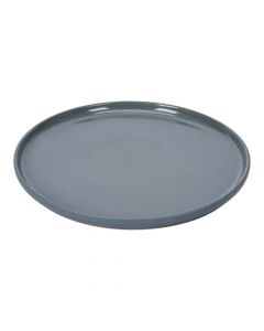Plato cerámica gris 8 pulgadas