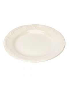 Plato cerámica blanco 8.25"