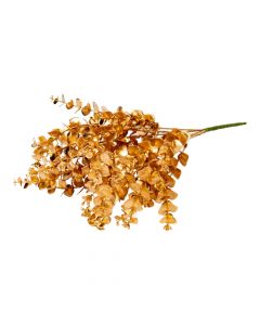 Rama artificial hojas doradas