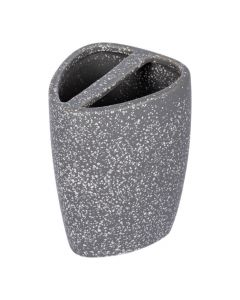 Portacepillos de cerámica compacto.