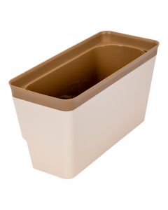 Maceta plástica rectangular