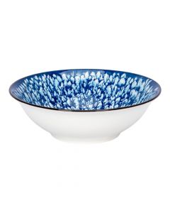 Bowl azul blanco cerámica