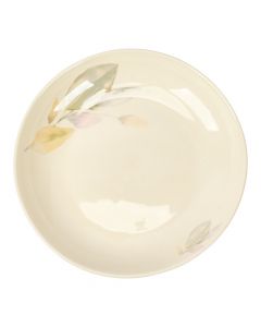 Plato cerámica diseño hojas