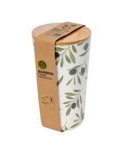 Recipiente fibra de bambú