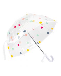 Paraguas estampado puntos multicolor