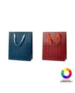 Bolsa papel cuadros surtidos