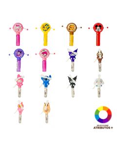 Burbuja figura con abanico