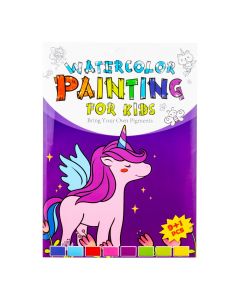 Hoja para colorear unicornio