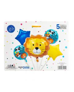 Globo metálico león cumpleaños