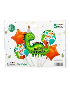 Globo metálico dinosaurio cumpleaños