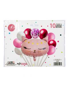 Globo metálico figura gatita