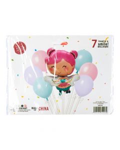 Globos metálicos y látex hada