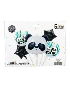 Globo metálico panda estampado