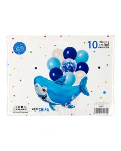 Globos metálicos tiburón surtidos