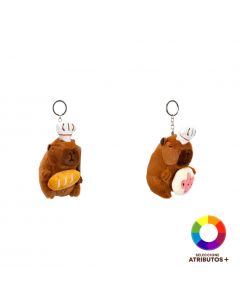 Llavero afelpado capibara surtido