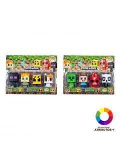 Figuras Minecraft 4 piezas