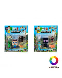 Figuras Minecraft 5 piezas
