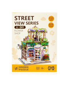 Rompecabezas 3D madera florería