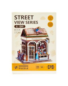 Rompecabezas 3D librería calle