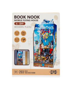 Rompecabezas madera casa voladora