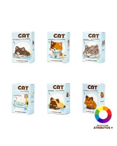 Bloque plástico diseño gato