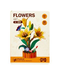 Rompecabezas madera lirio 3D