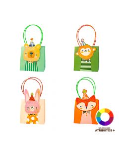 Bolsa papel relieve animales