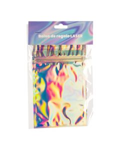 Bolsa plástica con cierre tornasol