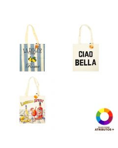 Bolso tela con zipper