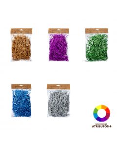 Papel triturado escarchado surtido