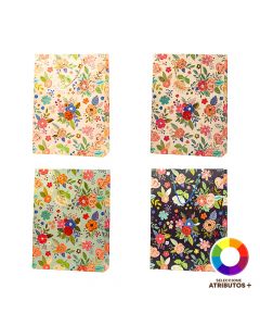 Bolsa regalo diseño floral grande