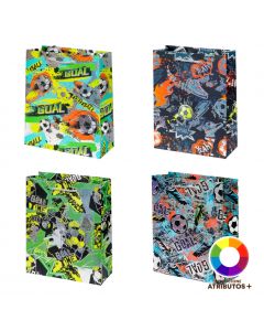 Bolsa papel diseño fútbol