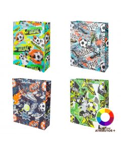 Bolsa papel diseño fútbol