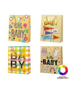 Bolsa papel mediana diseño bebé