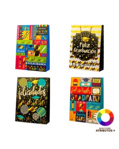 Bolsa papel graduación grande