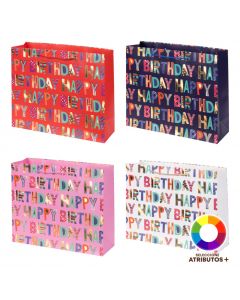 Bolsa papel cumpleaños mediana