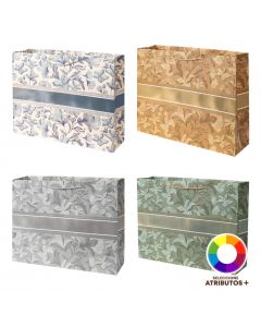 Bolsa papel flores grande