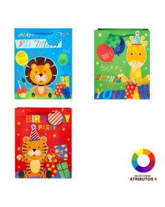 Bolsa papel mediana cumpleaños