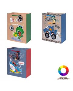Bolsa papel estampado 3D