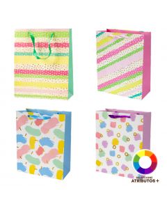 Bolsa papel estampado brillante