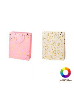 Bolsa papel diseño manchas