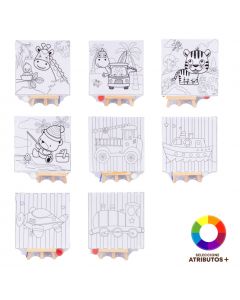 Set pintura infantil 15x15cm